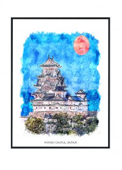 Himeji Castle Poster, Japan