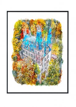 Luxembourg Castle Poster