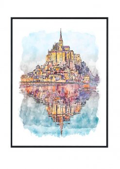 Mont Saint Michel Poster, France