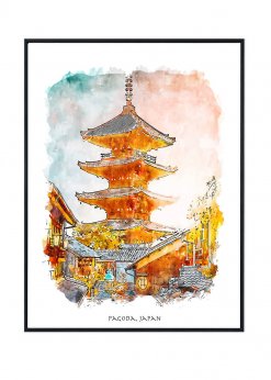 Pagoda Poster, Japan