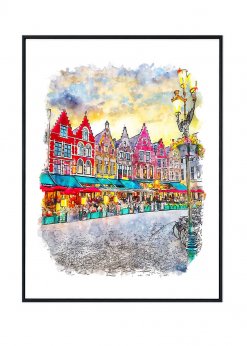 Bruges Poster, Belgium