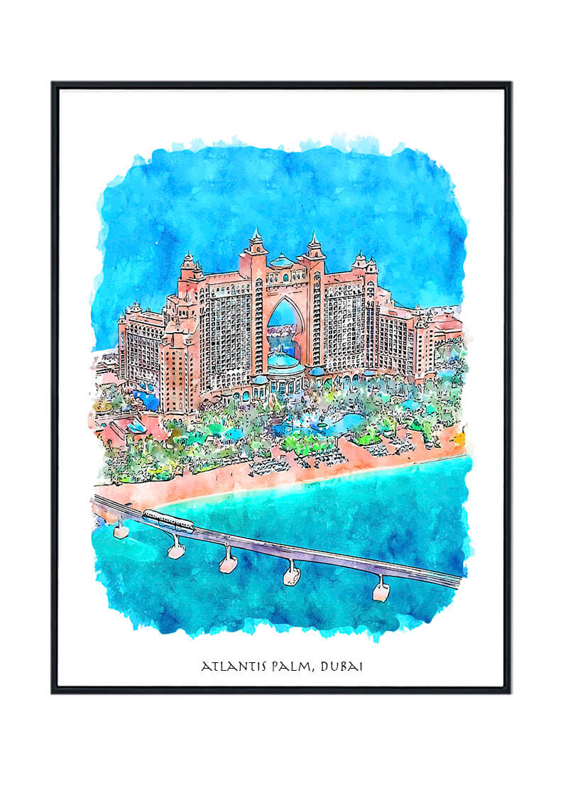 Atlantis Palm Poster, Dubai