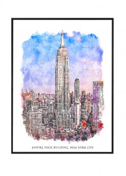 Empire State Building Poster, New York City