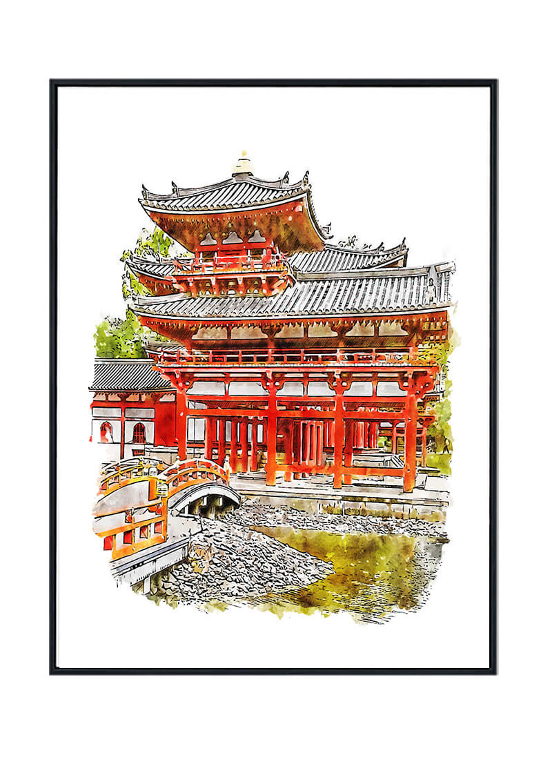 Byodoin Temple Poster, Japan