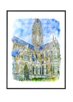 Salisbury Cathedral Poster, United Kingdom